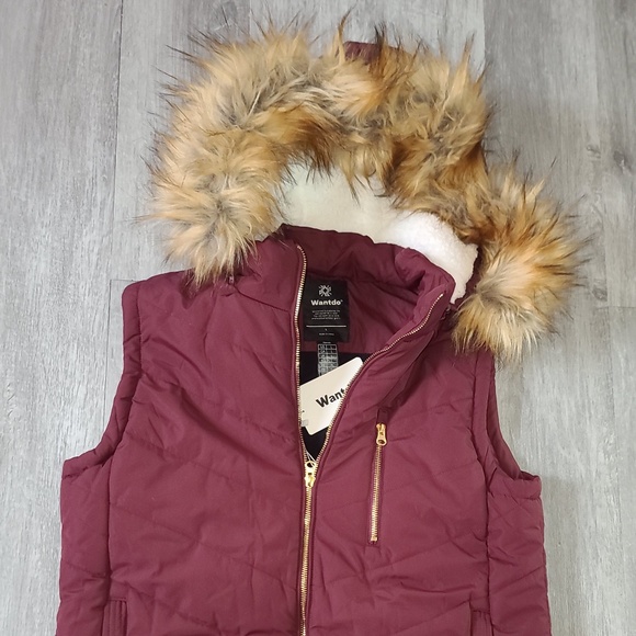 Wantdo Women's Thicken Winter Vest Warm Puffer Vest with Removable  Hood size L - Picture 1 of 5